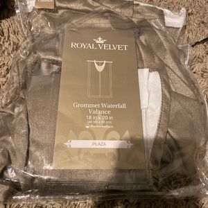 Grommet waterfall valance
